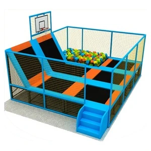 Hot Gymnastic Outdoor Trampoline Park/Big Trampoline Park Outdoor With Basketball Stands