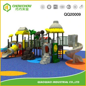Hot Outdoor Playground Equipment, Tree House Series, Forest Multicolor Straight Slide