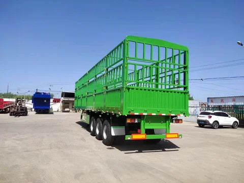 Hot Sale 3 Axle New Used Bulk Side Wall Box Fence Cargo Semi Truck Trailer