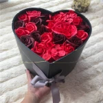 Hot Sale Customized Heart Shape Flower Boxes Double Layer Gift Packaging Box