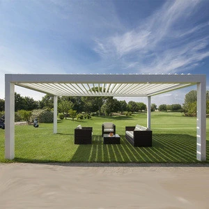 Hot Sale Garden Gazebo Pavilion Sun Shading Bioclimatic Aluminum Pergola