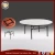 Import Hot sale high quality top metal hotel modern design wooden top round dining table from China