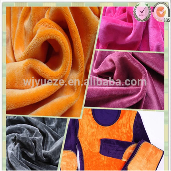 hot sale knit comfortable thermal underwear fabric