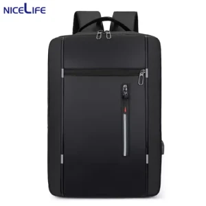 Hot Sale Oxford Leather Man Double-shoulder Sports Notebook Bag Computer Laptop Backpack