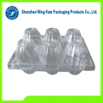 hot sale plastic egg tray egg packaging tray for chicken egg 6 holes packers