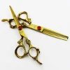Hot sale professional best hair cutting scissors custom gold barber scissor
