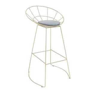 Hot Sale Specific Use and Commercial Furniture Chair For Bar Table Industrial Rose Gold Metal Chair Bar Stool
