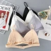 hot sale women sport casual triangle bra cup  strap push up skin friendly quick drying underwear girls bra