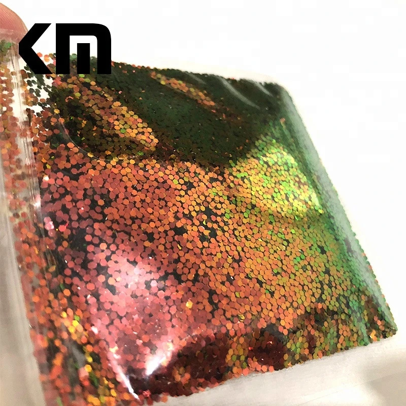 Hot Sell Poly Hexagon Shape Special Shine Color Shifting Opalescent Pigment Glitter for Body Painting