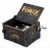 Import Hot Selling Classical Hand Crank Wooden Music Box Engraved Wooden Music Box Harry Potter Baby Wood Music Box from China