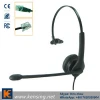 hot selling good quality noise cancelling monaural call center telephone headset with RJ plug