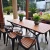 Import Hot Selling Popular Cheap Wholesale Wood Metal Dining Furniture Patio Garden Sets Outdoor Chairs from China
