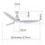 Import Hot Wholesale 52 Inch Remote Control Fan Light Plastic White Ceiling Fan With Light from China