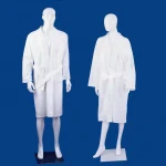 Hotel disposable non-woven hair dressing bathrobe spa kimono gown robe