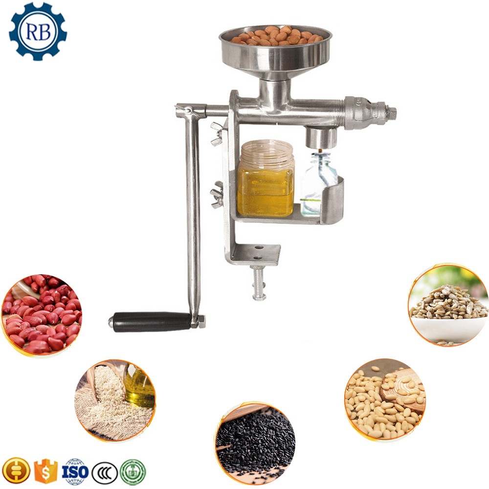 Household manual peanut sunflower seeds oil press machine oil press for sale