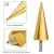 Import HSS4241 Step Cone Cutting Tools Steel  6.35mm Step drill straight fluted hexagonal shank wood drill bits from China