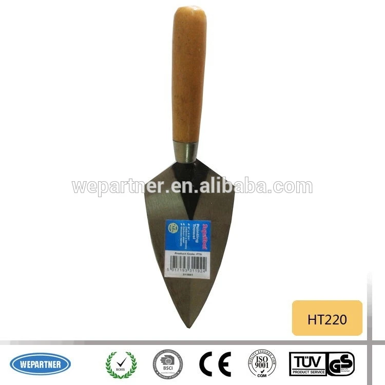 HT220 Pointing Brick Trowels with wooden handle
