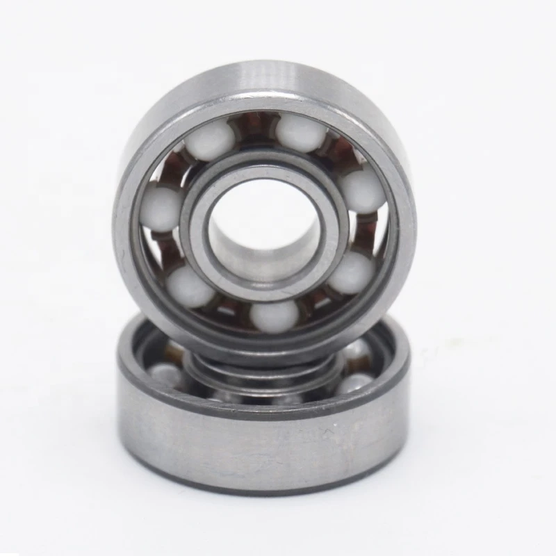 Hybrid ceramic bearing chrome steel outer and inner ring bearing 608 for skateboard