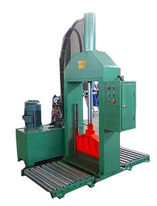 Hydraulic press rubber sheeting cutter/rubber bale cutting machine with security protective in china factory