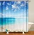 Import i@home in stock shark textile shower curtain polyester waterproof bath curtains from China