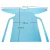 Import India market disposable apron with long sleeve thumb loop half back sky blue color level 3 from China