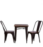 Industrial Commercial High Quality Modern design Metal Chair Table Handcrafted framed legs Dining Living Room Dining Set of Two