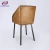 Import Italian Style Modern Metal Leg Saddle Leather Dining Chairs from China