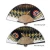 Import Japanese hot sale animal painted bamboo folding hand fan for souvenir from Japan