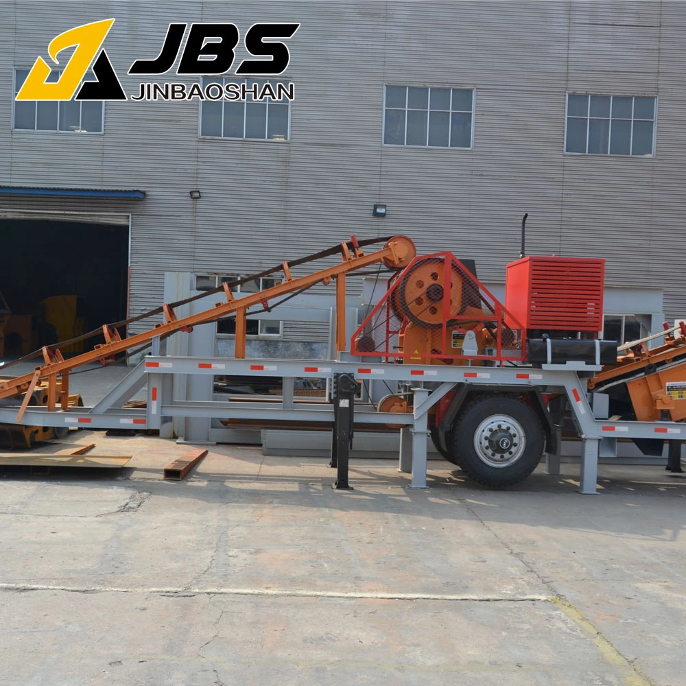 JBS  8-20 tons per hour  mobile crushing and screening plant MC2540 with low price on sale