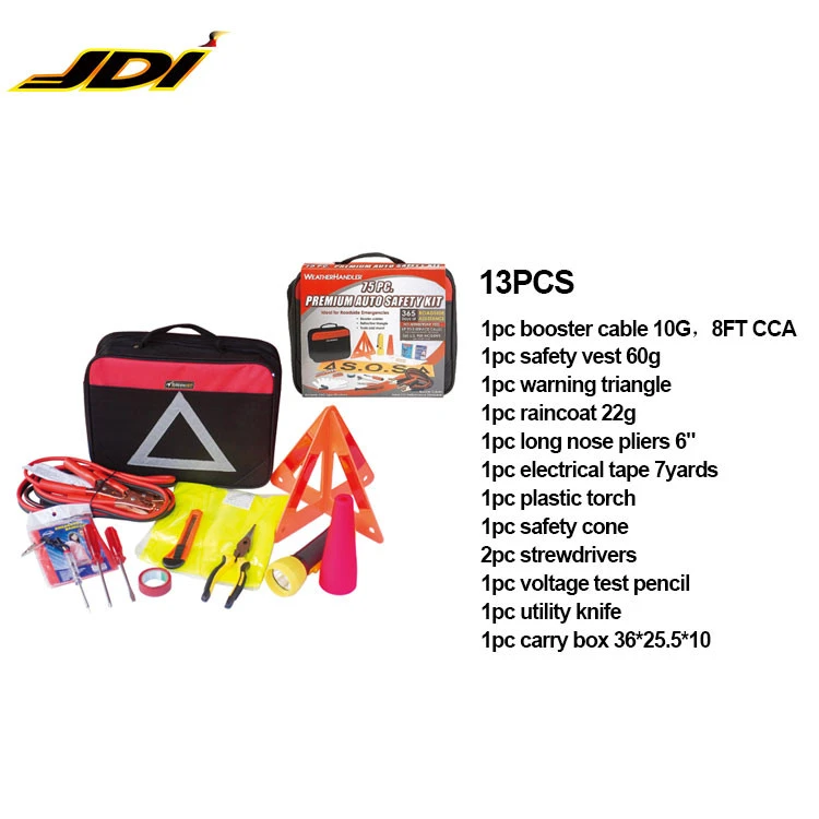 JDI-QZH60 Portable Safety Auto Car Roadside Emergency Kit