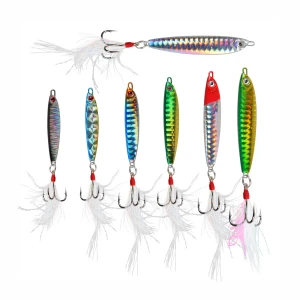 Jig Fishing Lures Sinking Metal Fishing Spoons Casting Lures Artificial Bait Bass Trout Freshwater Saltwater Fishing Lures Kit