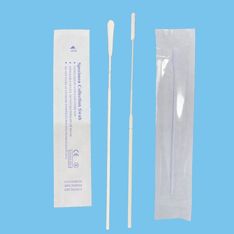 Jr511 Hot Sale Sterile Individual Packing Nylon Nasopharyngeal Flocking Flocked Oral Nasal Swab
