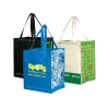 Jumbo Size custom long handle shopping tote rpet cloth grocery bags