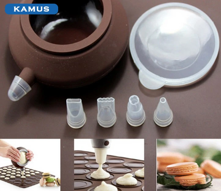 Kamus Brand Plastic tip Pastry icing nozzles disposable piping pastry bag Cake Decorating