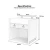 Import Kangmei Wholesale Cheap Price European Modern New Design White Beauty Salon Furniture Small Counter table Front Reception Desk from China