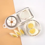 Kitchen gadgets wholesale manual egg cutter stainless steel egg cutter
