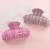 Import Korean Style Shower Hair Claw Pretty Rainbow Stripes Hair Claw Large Plastic Hair Claw Clip Accessories For Women from China