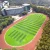 Import L004-D4 Artificial grass 50mm green turf fire-retardant plastic lawn for football sports stadium with good water permeability from China