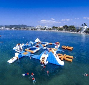 Large Commercial water sports equipment floating inflatable water park, inflatable amusement park for sale