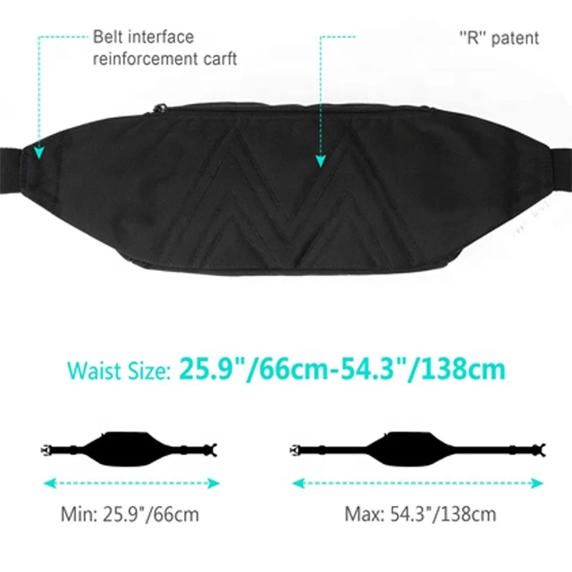 Large Fanny Pack for Men and Women Fashion Waist Bag Big Hip Sack Fanny Bag with Adjustable Strap Casual Plus Size Waist Pack