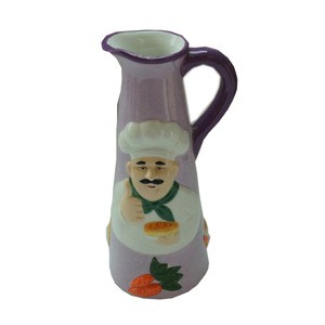 latest ceramic chef design decorative glazed sauce pot