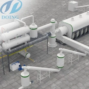 Latest design continuous waste plastic pyrolysis plant With CE ISO