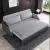 Import Leather cloth combined with light luxury foldable sofa bed, simple solid wood, multifunctional sitting and sleeping storage sofa from China