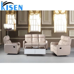 Leather sectional recliner sofa bed living room furniture