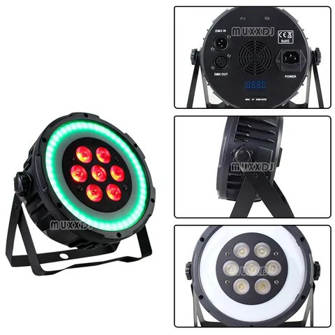 Buy Led Par Light 7x10w + 48pcs Smd 3in1 Stage Lights Colour Mixing Par ...