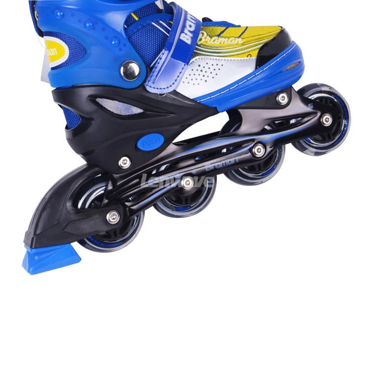 Lenwave brand adjustable kids 4 wheels boys inline roller skates