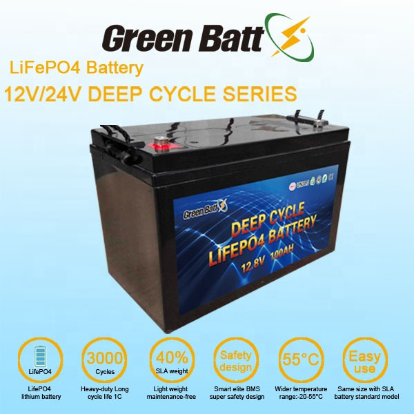 Buy Lifepo4 Deep Cycle Li Ion Battery Pack Solar Lithium Battery 12v ...