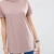Import Light Weight Plain Women T-Shirts, Cotton Jersey Longline T Shirt With Raw Cuff from China