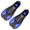 logo color Customized 4 size 38-45 TPR PP soft rubber full foot short swim fins snorkel free diving fins flipper shoes