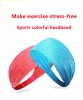 Logo custom sports headband antiperspirant breathable yoga training headband